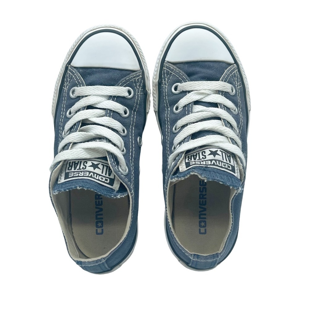 Converse All Star Low Top Sneakers Size Youth 11 Navy Canvas Lace Up - Picture 5 of 15